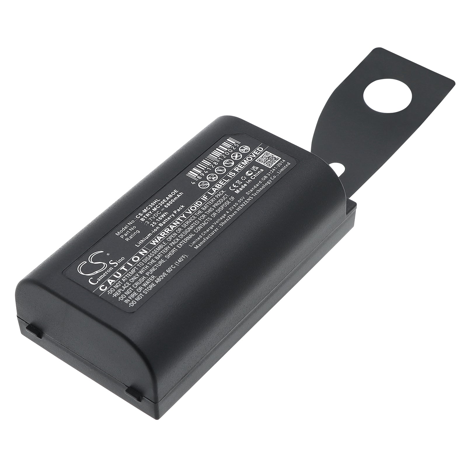 3.7V 6800mAh/25.16Wh Li-ion Barcode/Scanner Battery for Symbol