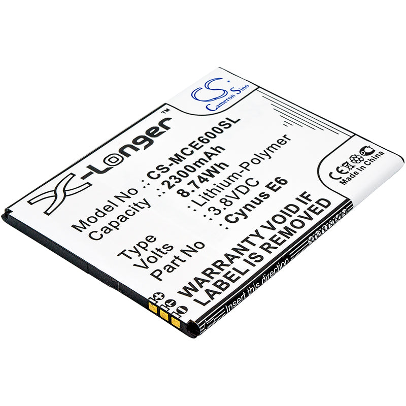 3.8V 2300mAh/8.74Wh Li-Polymer Mobile/SmartPhone Battery for Mobistel