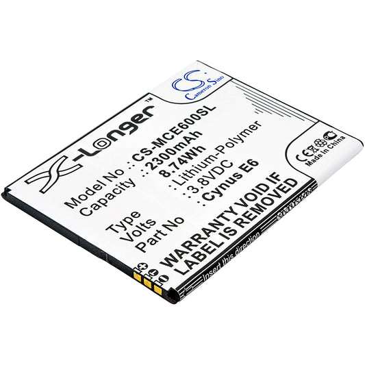 3.8V 2300mAh/8.74Wh Li-Polymer Mobile/SmartPhone Battery for Mobistel