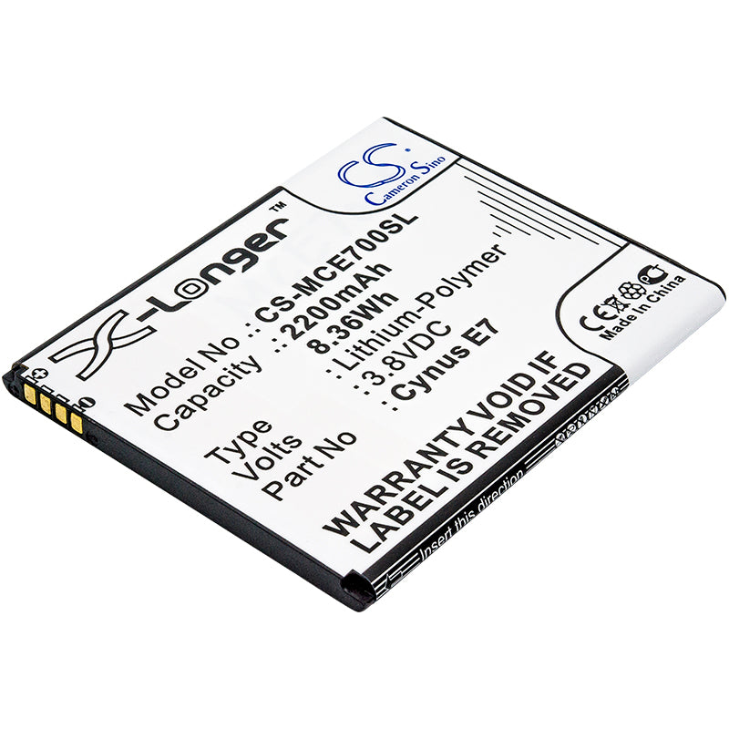 3.8V 2200mAh/8.36Wh Li-Polymer Mobile/SmartPhone Battery for Mobistel