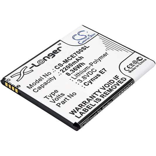 3.8V 2200mAh/8.36Wh Li-Polymer Mobile/SmartPhone Battery for Mobistel