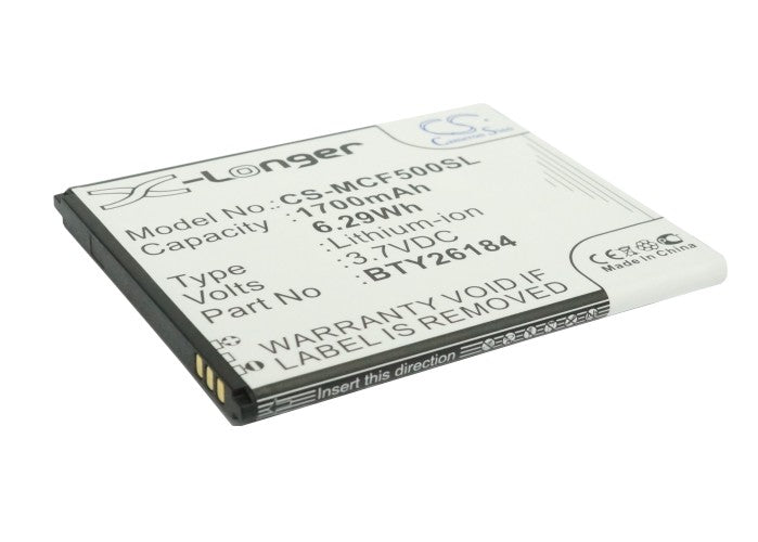 3.7V 1700mAh/6.29Wh Li-ion Mobile/SmartPhone Battery for Mobistel