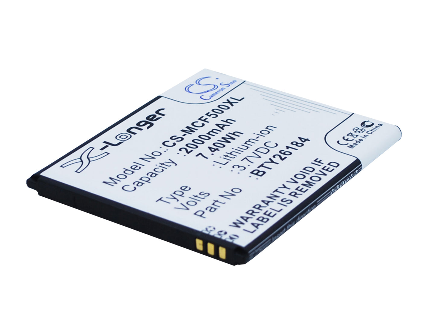 3.7V 2000mAh/7.40Wh Li-ion Mobile/SmartPhone Battery for Mobistel