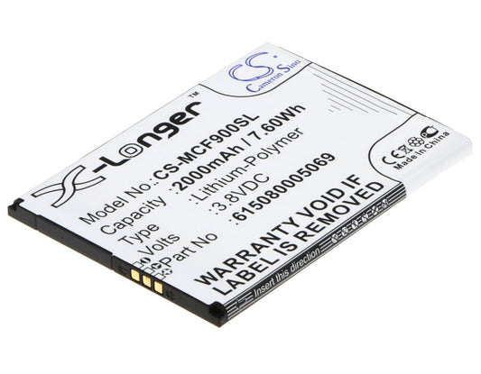 3.8V 2000mAh/7.60Wh Li-Polymer Mobile/SmartPhone Battery for Mobistel