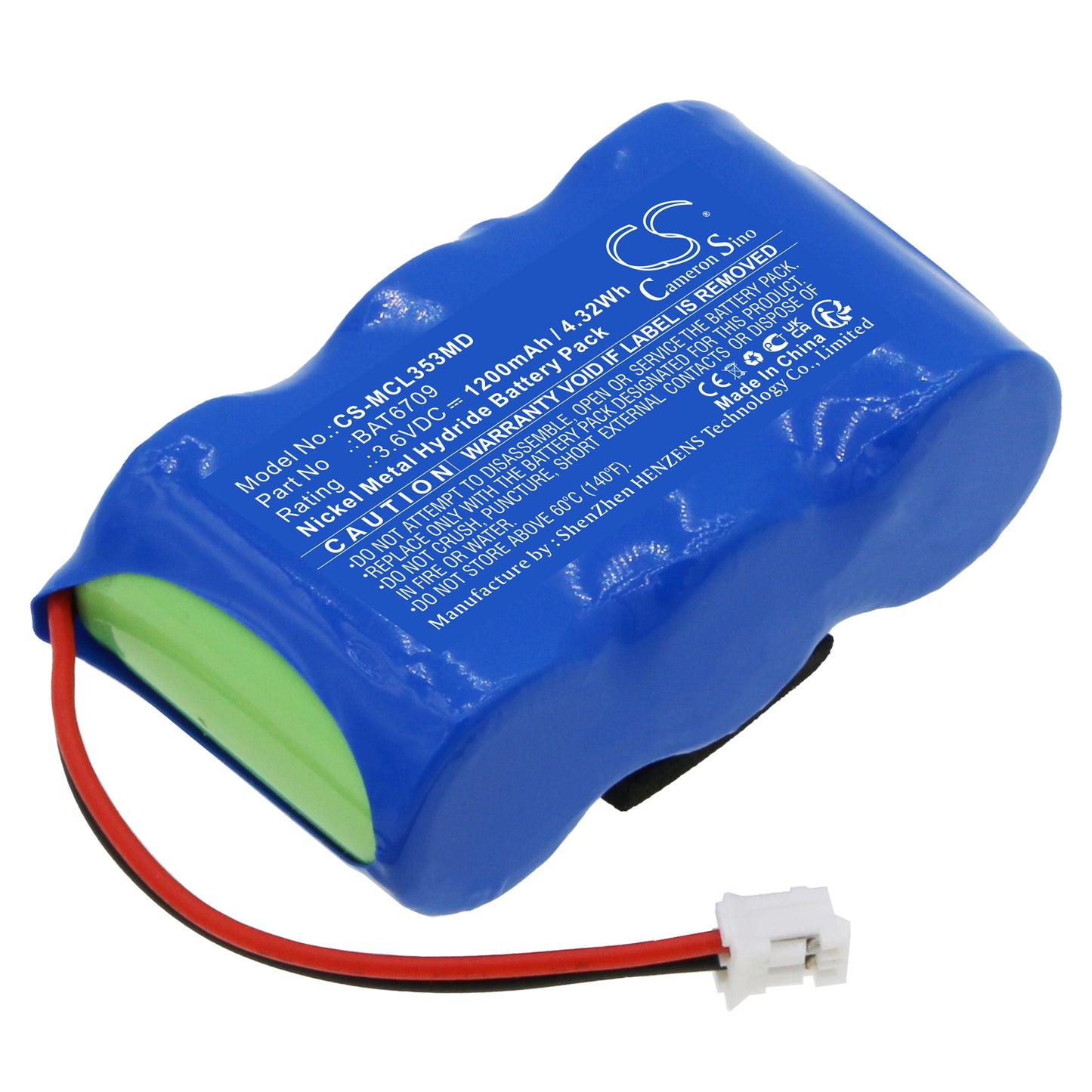 CS-MCL353MD Replacement Battery – Compatible with MicroLoop 3535 Spirometer