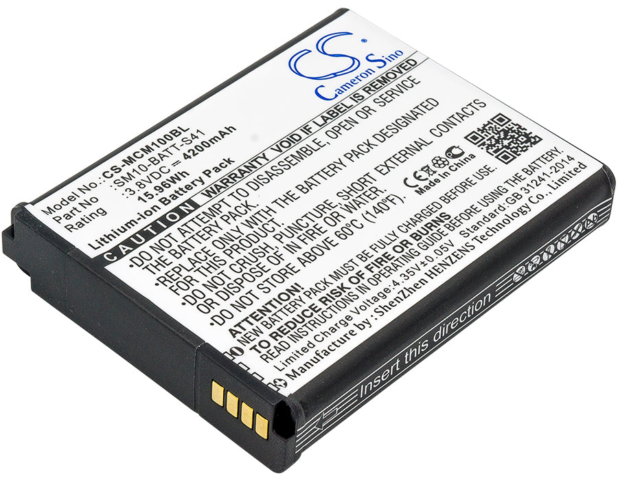 3.8V 4200mAh/15.96Wh Li-ion Barcode/Scanner Battery for M3 Mobile