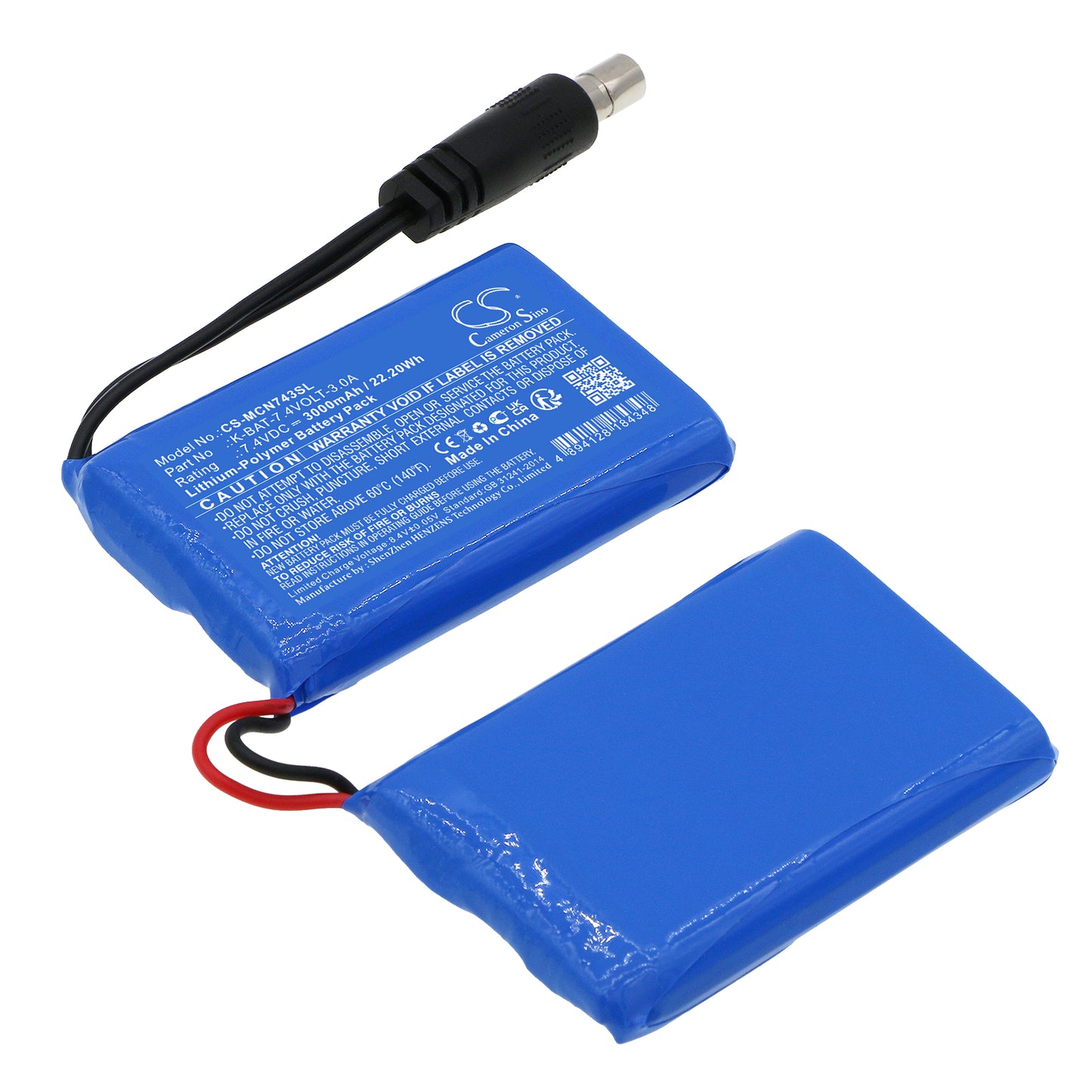 CS-MCN743SL Replacement Battery – Compatible with Gloves, Socks