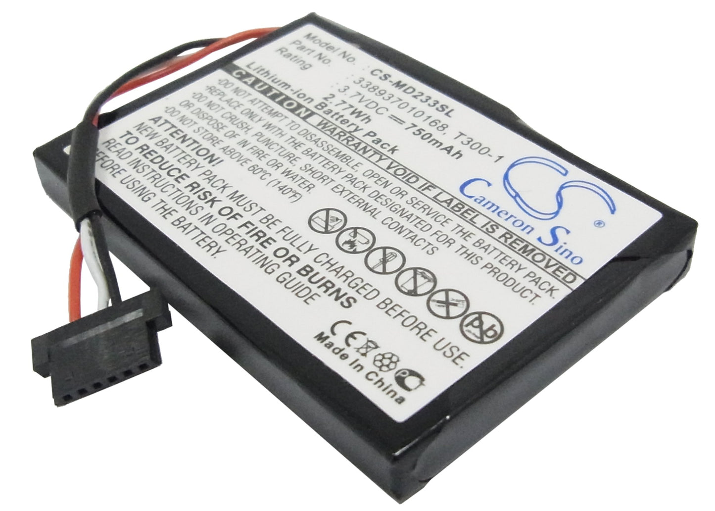 3.7V 750mAh Li-ion GPS/Navigator Battery for Medion