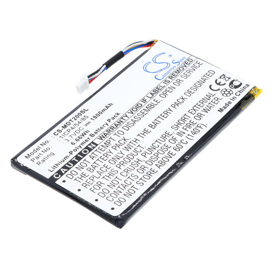 3.7V 1800mAh/6.66Wh Li-Polymer Barcode/Scanner Battery for IEIMobile