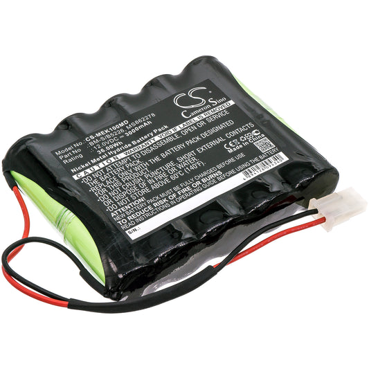 12V 3000mAh/36.00Wh Ni-MH Medical Battery for Burdick