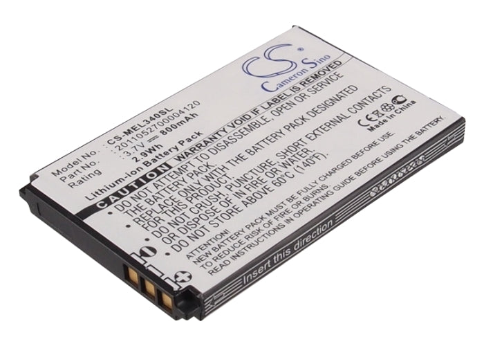 3.7V 800mAh/2.96Wh Li-ion Mobile/SmartPhone Battery for Elson