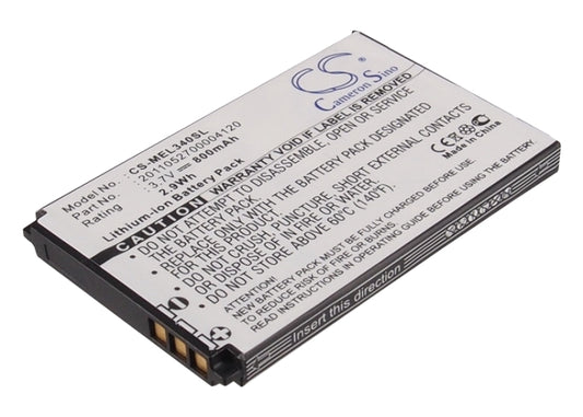 3.7V 800mAh/2.96Wh Li-ion Mobile/SmartPhone Battery for Elson