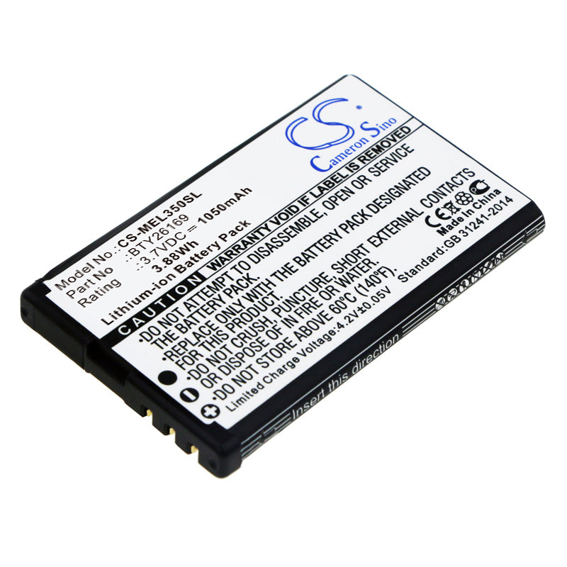 3.7V 1050mAh/3.88Wh Li-ion Mobile/SmartPhone Battery for Emporia