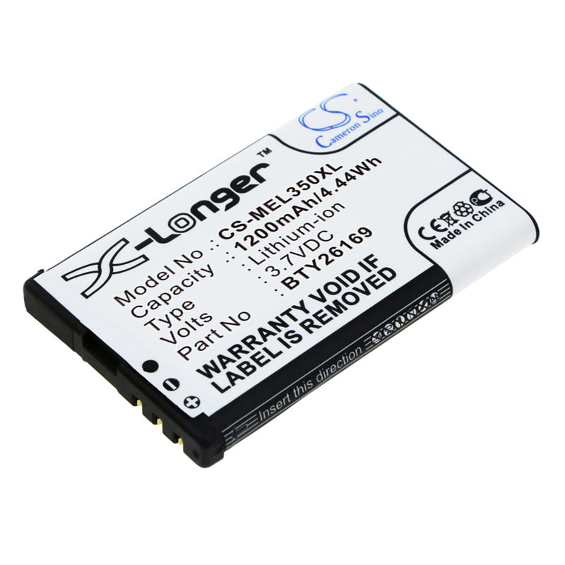 3.7V 1200mAh/4.44Wh Li-ion Mobile/SmartPhone Battery for Mobistel