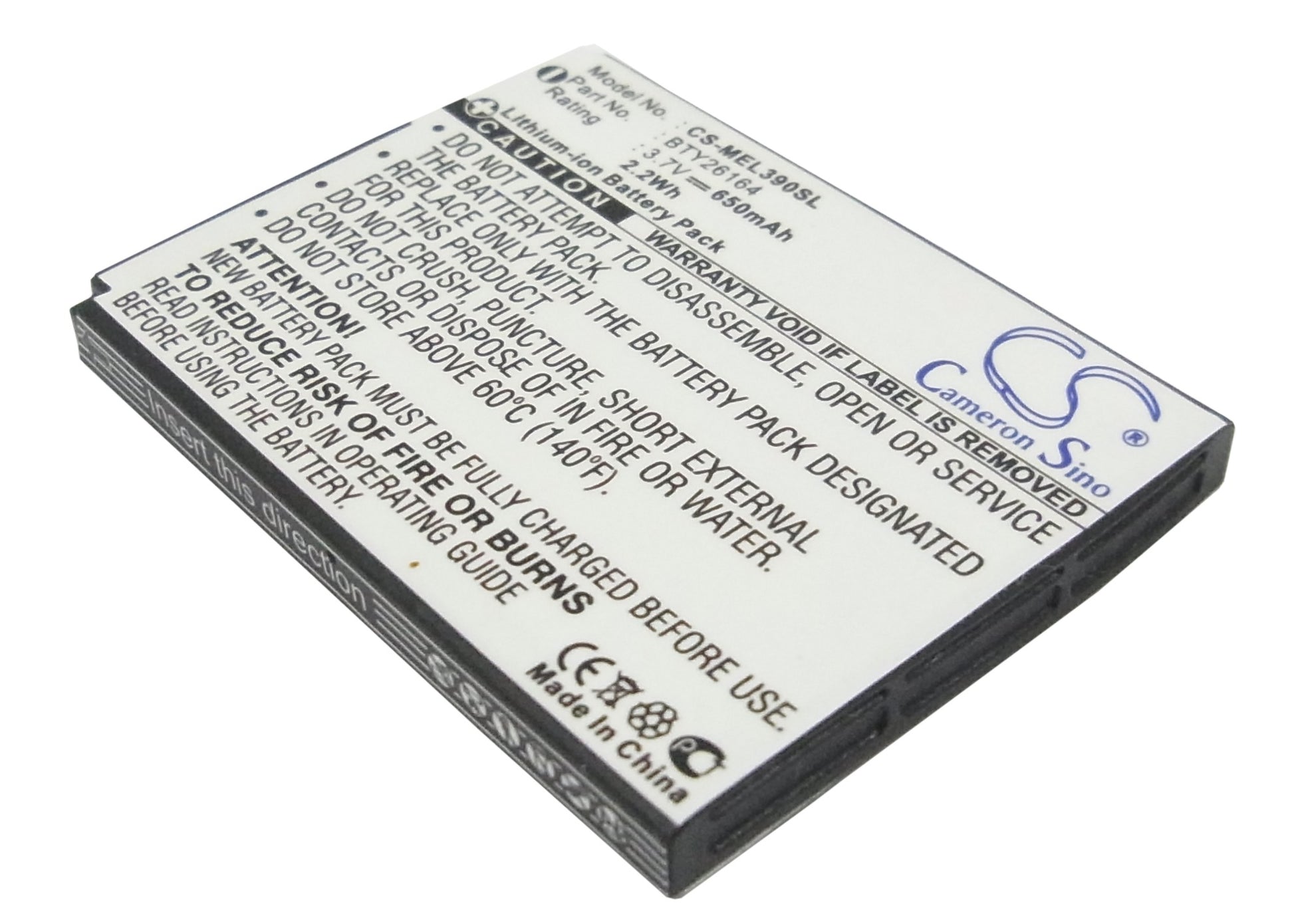 3.7V 650mAh Li-ion Mobile/SmartPhone Battery for Emporia