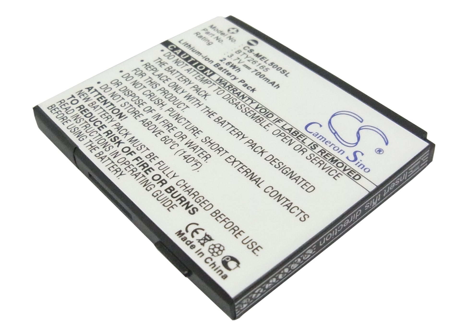 3.7V 700mAh Li-ion PDA/Pocket PC Battery for Emporia