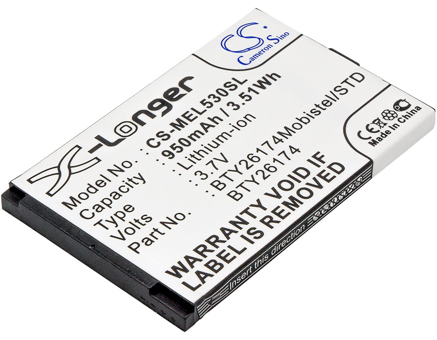 3.7V 950mAh/3.52Wh Li-ion Mobile/SmartPhone Battery for Mobistel