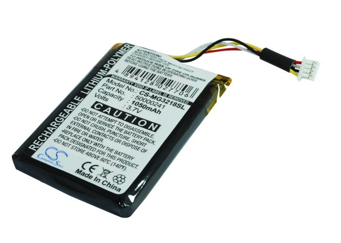 3.7V 1050mAh Li-Polymer GPS/Navigator Battery for Typhoon