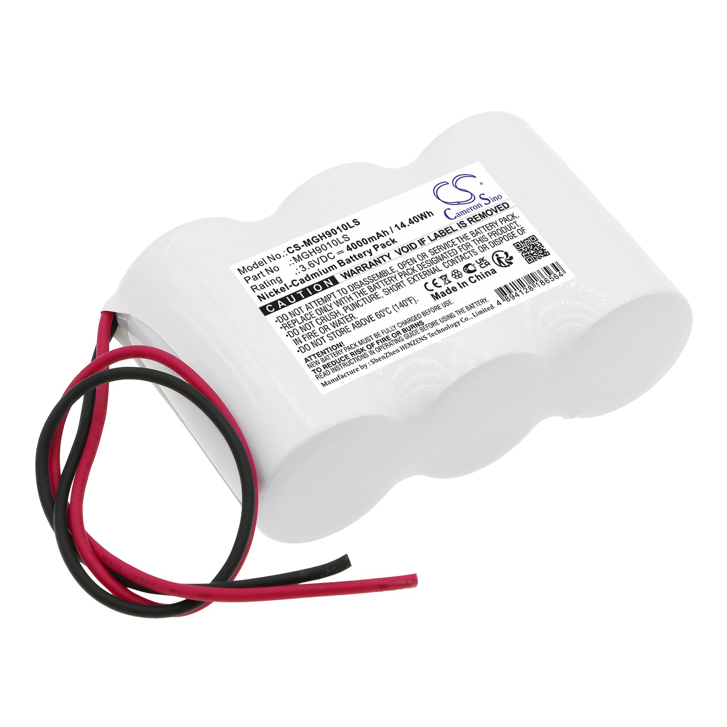 CS-MGH9010LS Replacement Battery – Ni-CD 3.6 4000mAh / 14.40Wh