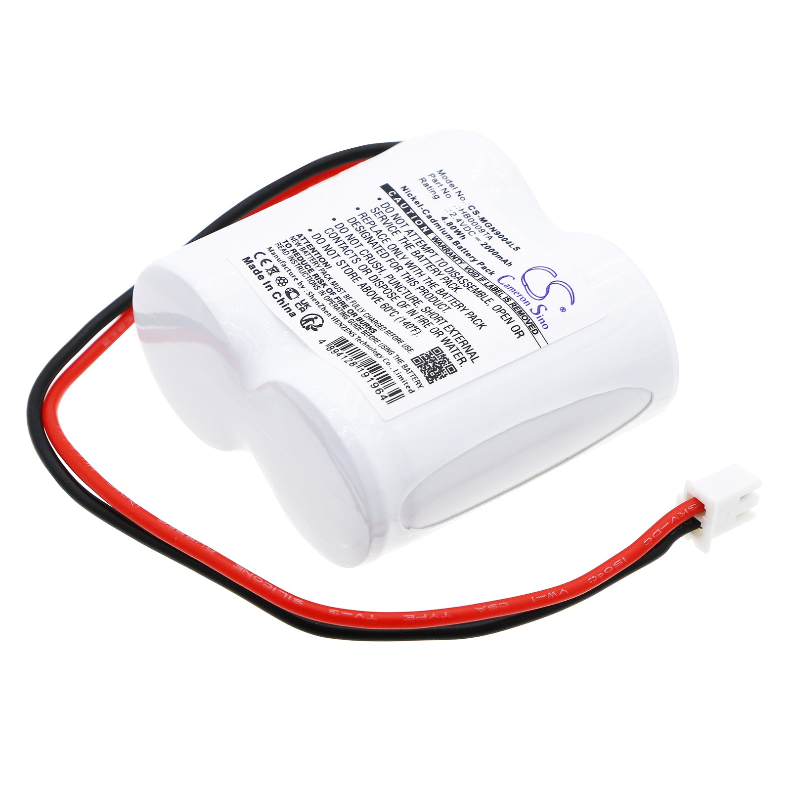 CS-MGN9004LS Replacement Battery – Compatible with 061090, 0625025, 062525, 062541, 062542, 062543, 062560, 062565, 111013, 111901, 118219, 61090, 805583