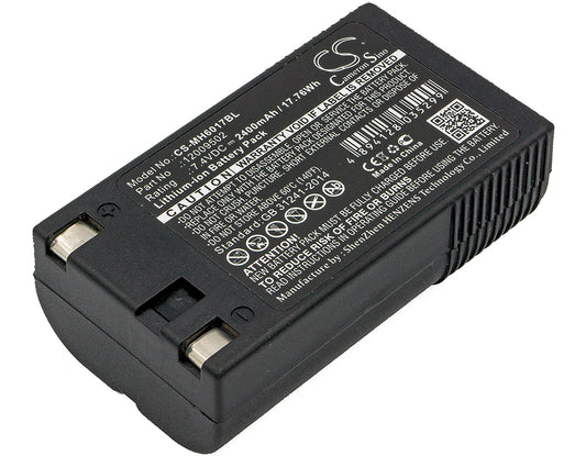 7.4V 2400mAh/17.76Wh Li-ion Barcode/Scanner Battery for Handiprinter