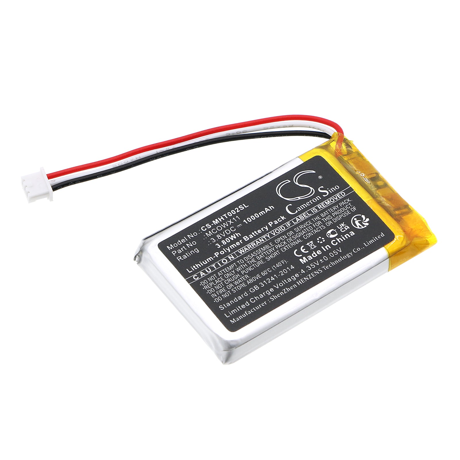 CS-MHT002SL Replacement Battery – Compatible with TLL-00002