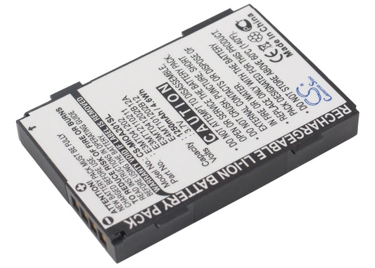 3.7V 1250mAh/4.63Wh Li-ion Mobile/SmartPhone Battery for Yakumo