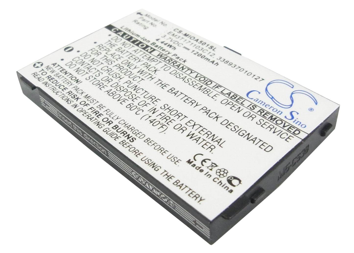 3.7V 1200mAh/4.44Wh Li-ion Mobile/SmartPhone Battery for Mitac