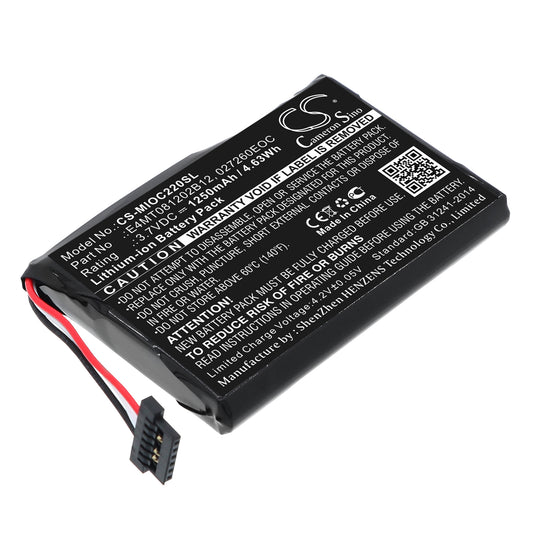 3.7V 1250mAh/4.63Wh Li-ion GPS/Navigator Battery for Mitac