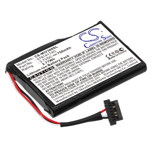 3.7V 750mAh Li-ion GPS/Navigator Battery for Mitac