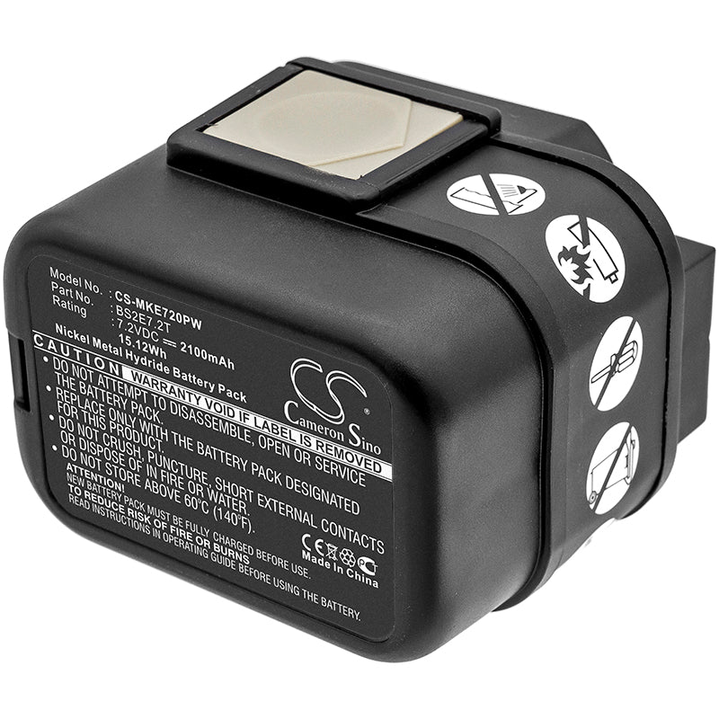 7.2V 2100mAh/15.12Wh Ni-MH Power Tools Battery for Atlas Copco