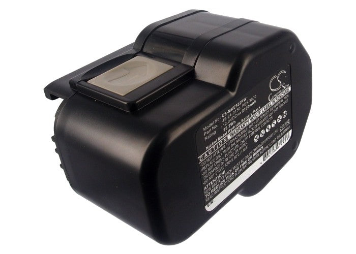 12V 2100mAh/25.2Wh Ni-MH Power Tools Battery for Milwaukee