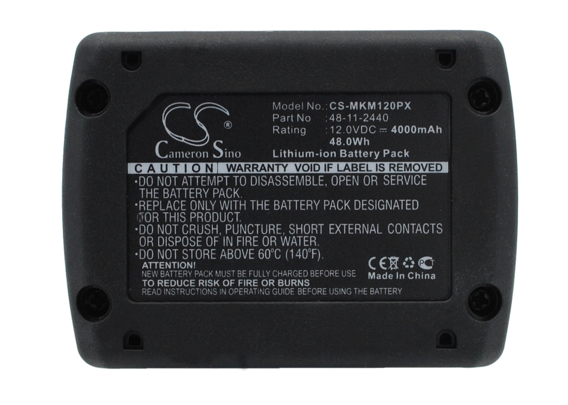 12V 4000mAh/48.0Wh Li-ion Power Tools Battery for Milwaukee