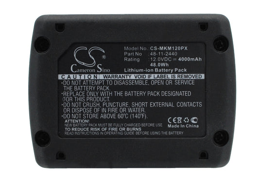 12V 4000mAh/48.0Wh Li-ion Power Tools Battery for Milwaukee