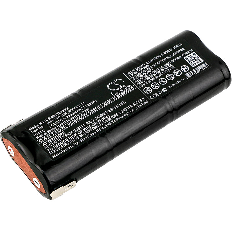 7.2V 3000mAh/21.60Wh Ni-MH Vacuum Battery for Makita