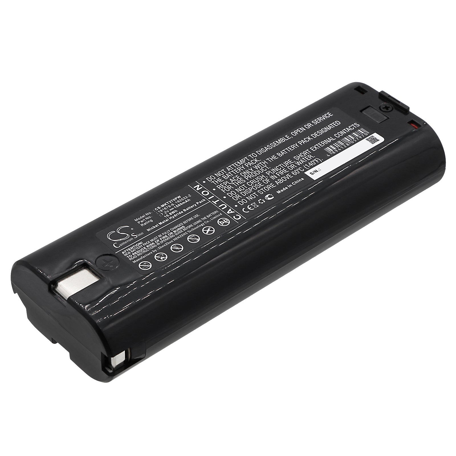 7.2V 1500mAh/10.8Wh Ni-MH Power Tools Battery for Makita