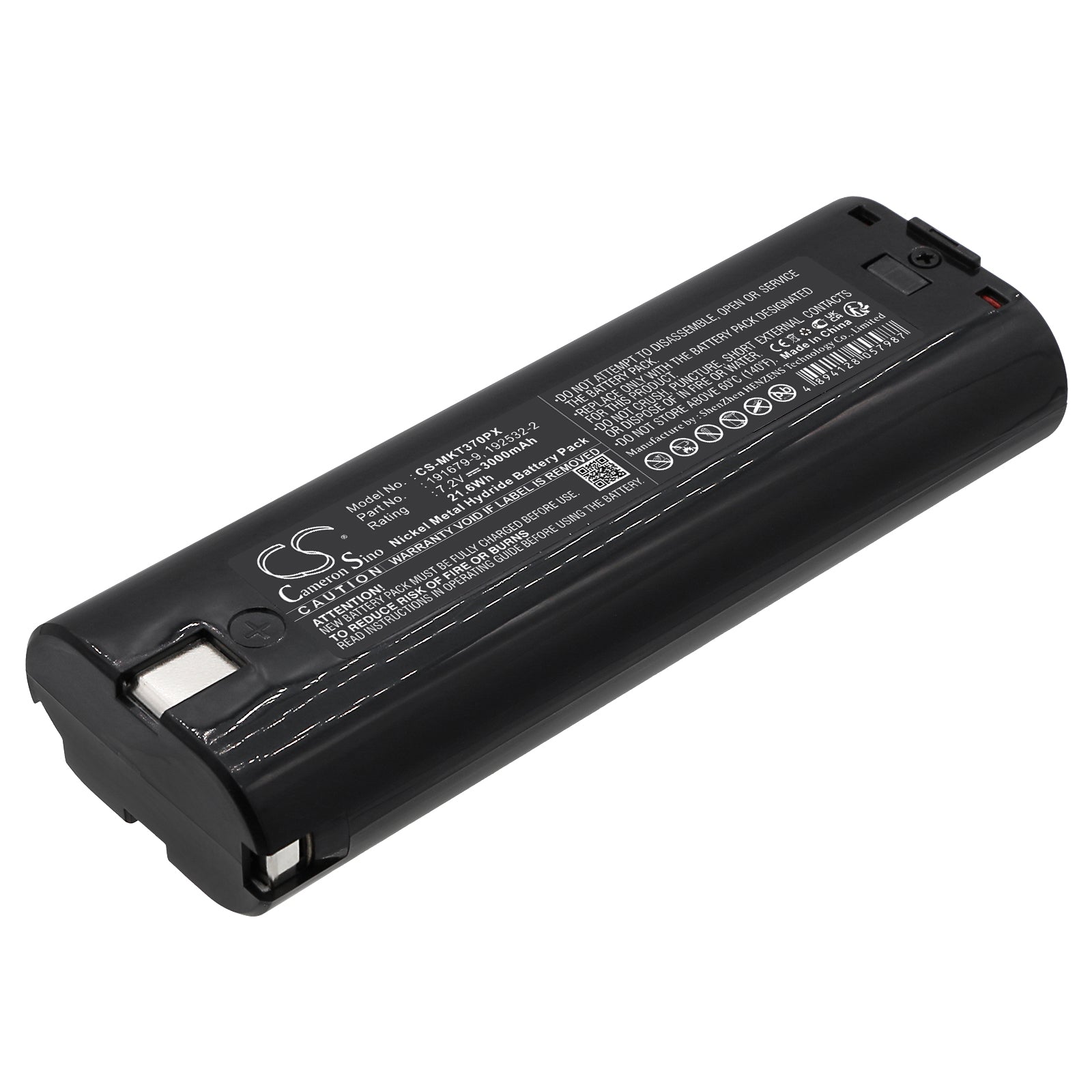 7.2V 3000mAh/21.6Wh Ni-MH Power Tools Battery for Makita