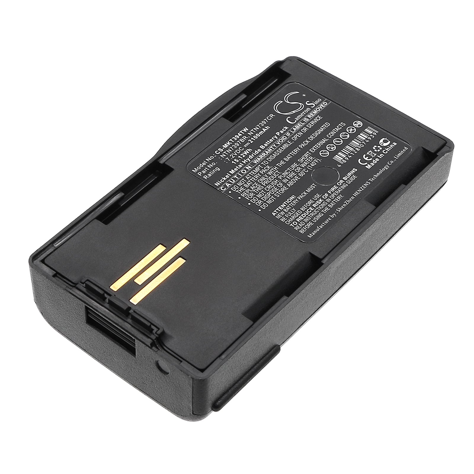 7.2V 2100mAh/15.12Wh Ni-MH Two-Way Radio Battery for Motorola