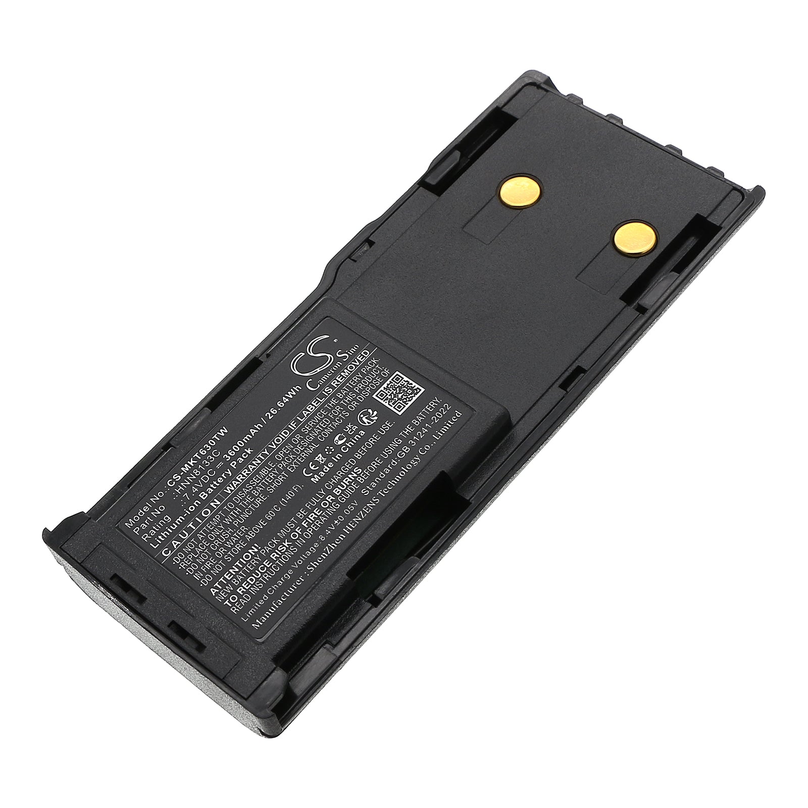 CS-MKT630TW Replacement Battery – Compatible with CP250, CP450, CP450LS, GP300, GP308, GP600, GP88, GP88S, GT-2050, GTX LTR Portable, GTX Privacy Plus Portable, GTX800, GTX900, LCS2000, LTS2000, MTX638, P040, P080, PRO3150, PTX600