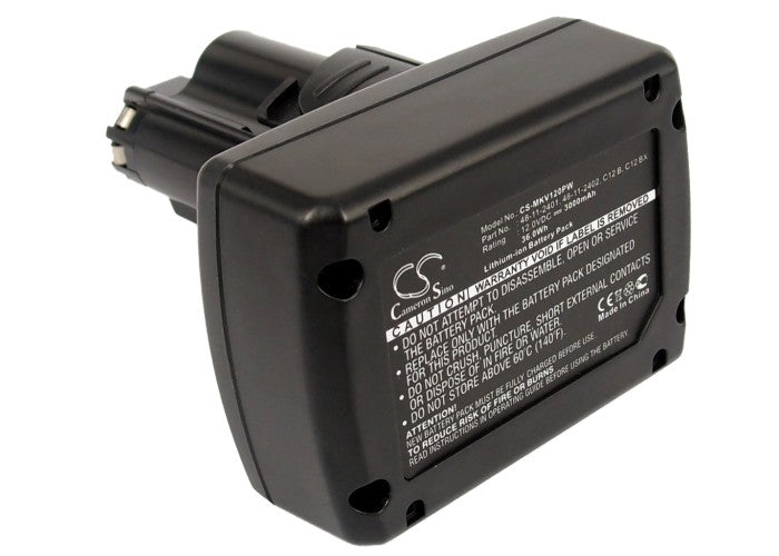 12V 3000mAh/36.0Wh Li-ion Power Tools Battery for Milwaukee