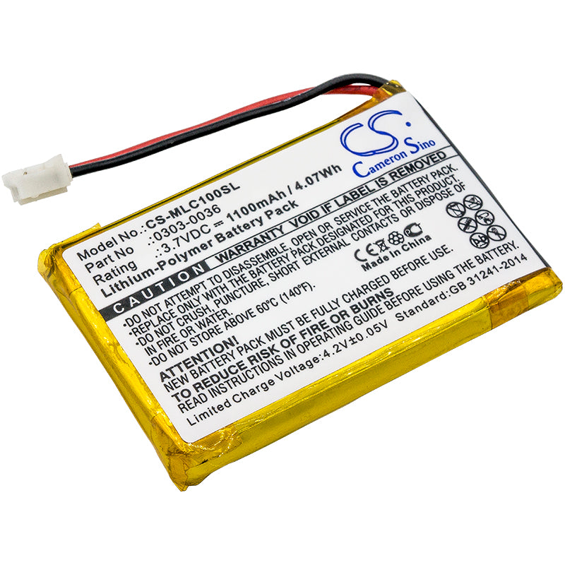 3.7V 1100mAh/4.07Wh Li-Polymer Equipment/Survey Battery for Minelab