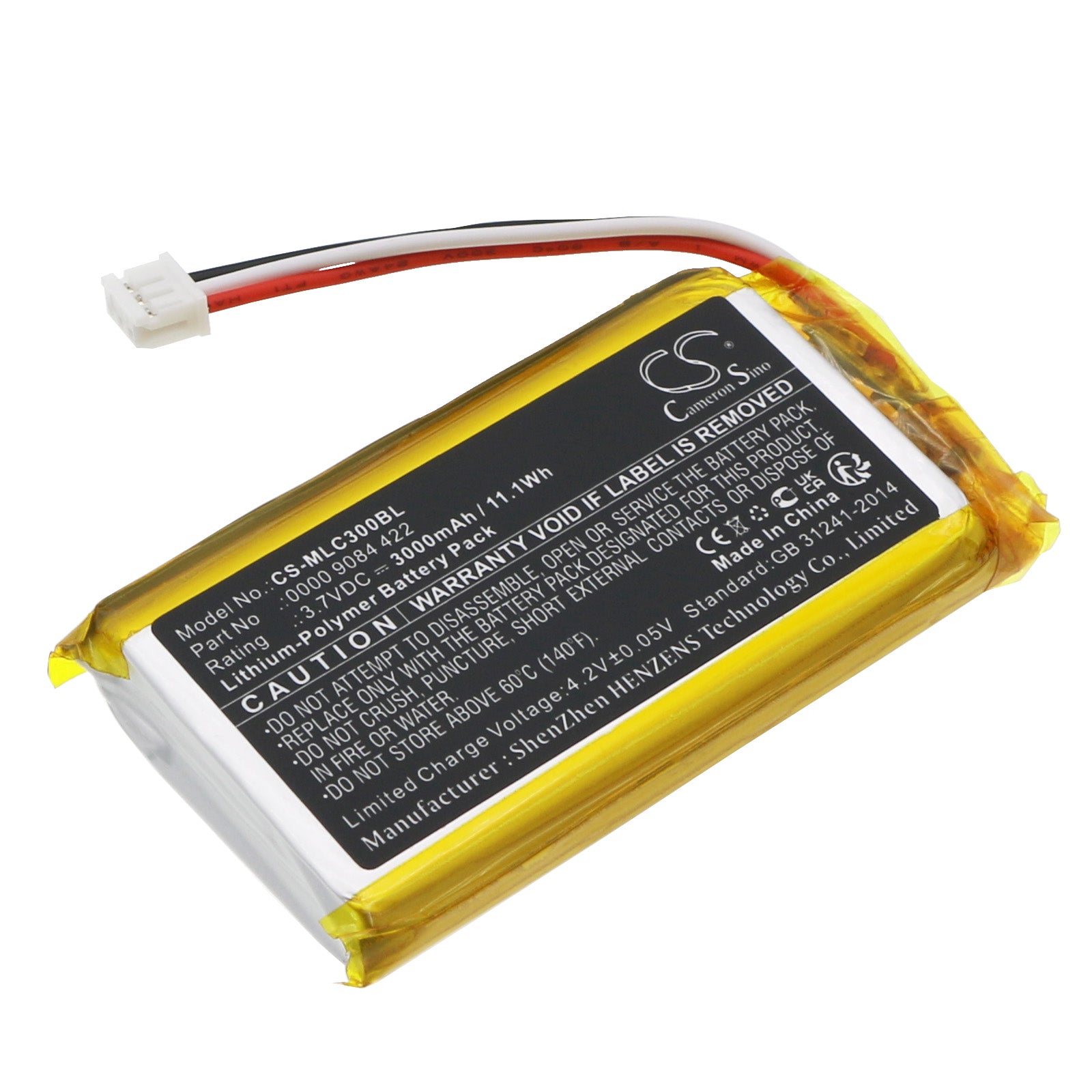 CS-MLC300BL Replacement Battery – Compatible with isar-control, isar-control 3