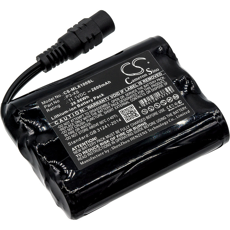 11.1V 2600mAh/28.86Wh Li-ion Equipment/Survey Battery for Minelab