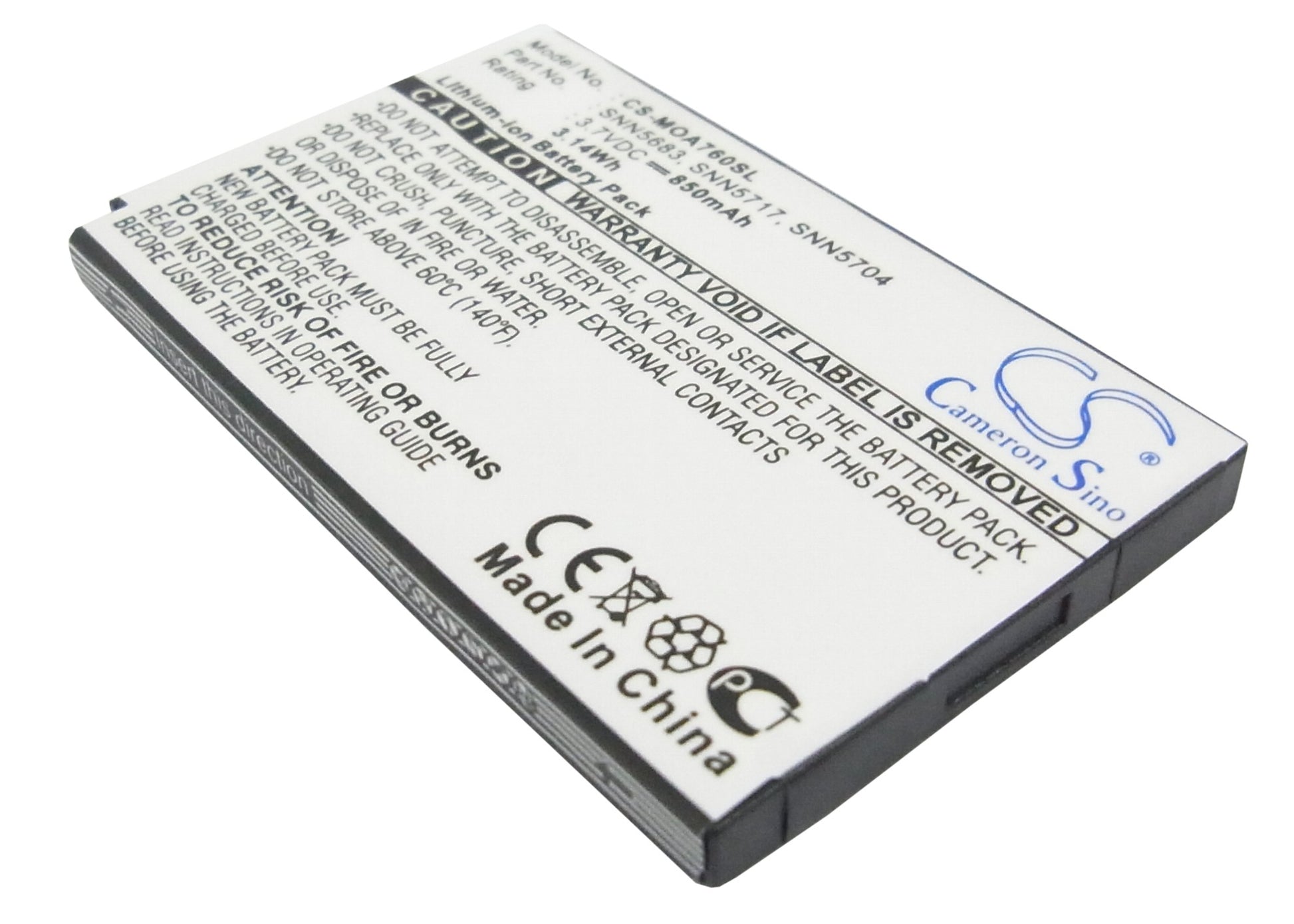 CS-MOA760SL Replacement Battery – Compatible with A630, A760, A768, A768i, E550, E680, E680i, i205, i285, i30, i305, i30sx, i35s, i50, i50sx, i530, i55sr, i58, i58sr, i60, i60c, i710, i730, i733, i736, i80, i85, i85s, i860, i88s, i90, i90c, i95, i95cl, T280, T280i, V260, V262, V265, V276, V300, V303, V330, V400, V500, V501, V505, V525, V540, V545, V547, V550, V551, V555, V600, V600i, V60p, V620, V630, V635
