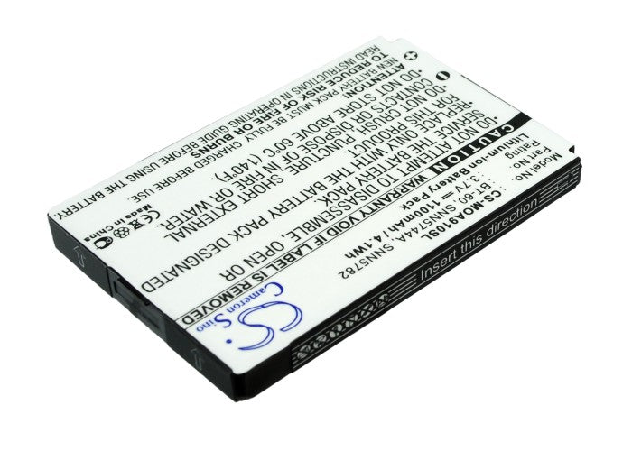 3.7V 1100mAh Li-ion Mobile/SmartPhone Battery for Motorola
