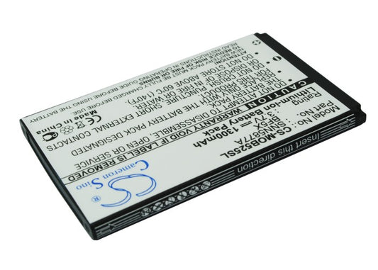 3.7V 1300mAh/4.81Wh Li-ion Mobile/SmartPhone Battery for Motorola