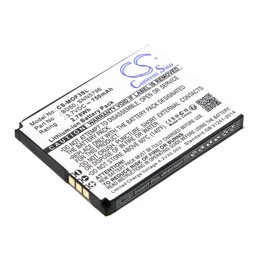 3.7V 750mAh/2.78Wh Li-ion Mobile/SmartPhone Battery for Motorola