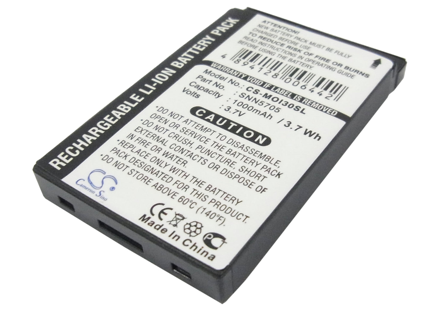 3.7V 1000mAh/3.70Wh Li-ion Mobile/SmartPhone Battery for Motorola