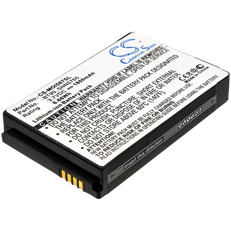 3.7V 1800mAh/6.66Wh Li-ion Mobile/SmartPhone Battery for Motorola