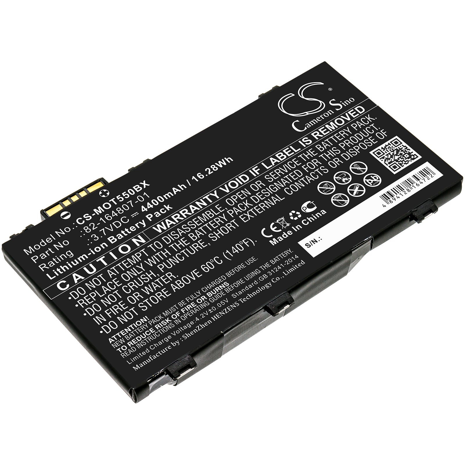 CS-MOT550BX Replacement Battery – Compatible with ES85, ES85XX, MC36, TC55, TC55AH-JC11ES
